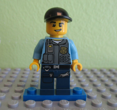 LEGO Minifigure-Police - LEGO City Undercover Elite Police Officer 8-Town / City / Police-CTY432-Creative Brick Builders